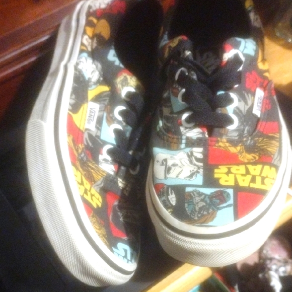 Vans Other - Vans Star Wars Graphic Sneakers in Black, Red, Yellow, Blue
